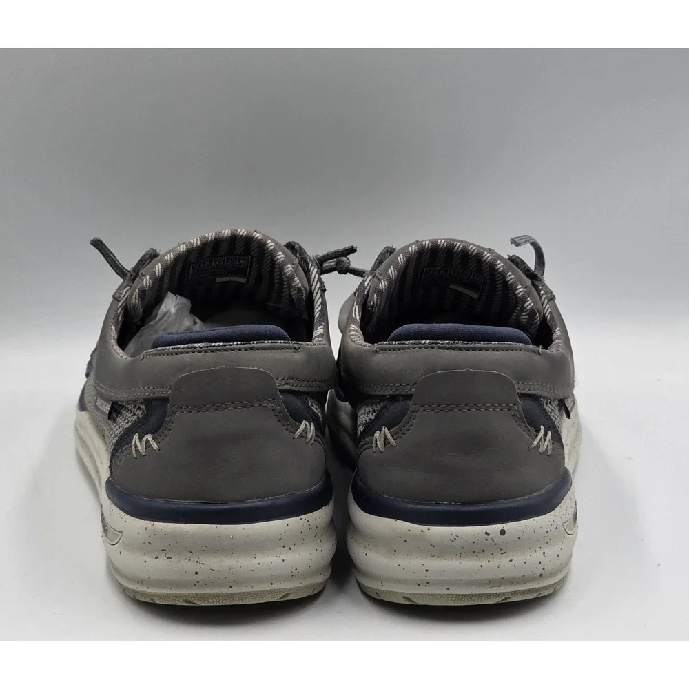 Skechers Arch Fit Melo Waymer Mens 9 Charcoal Slip On Walking Shoes Gray